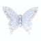 Silver & Blue Butterfly Eclectic Metal Wall Decor